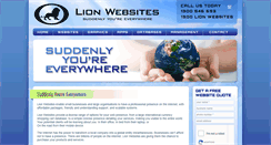 Desktop Screenshot of lionwebsites.com